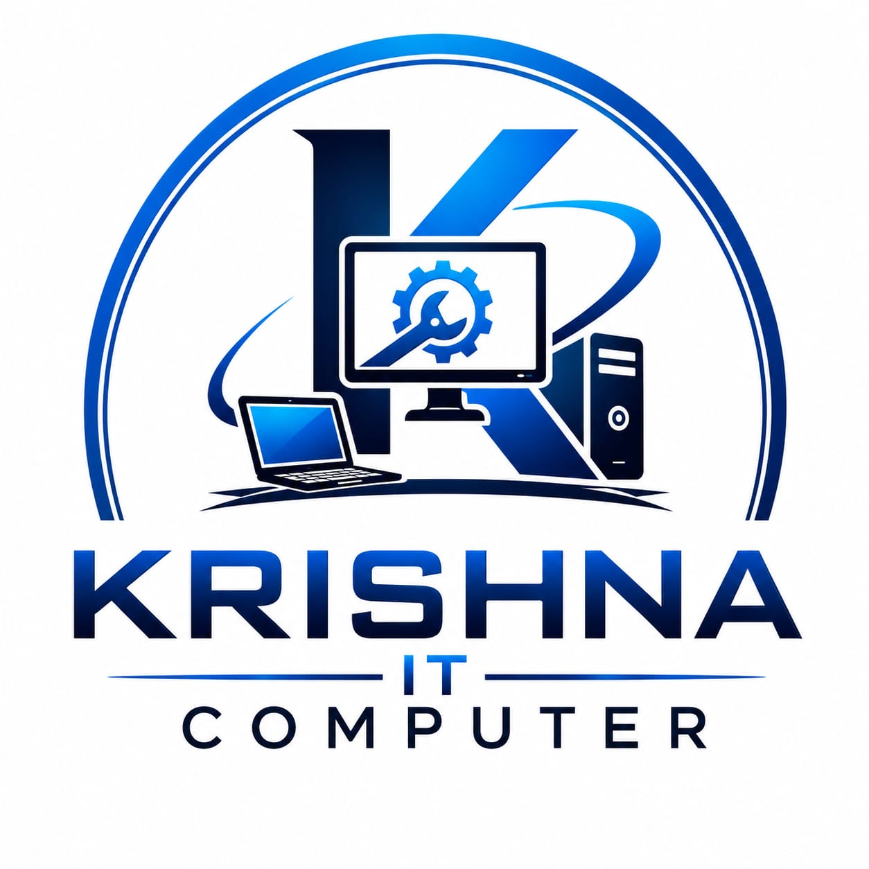 Krishna IT Computer logo